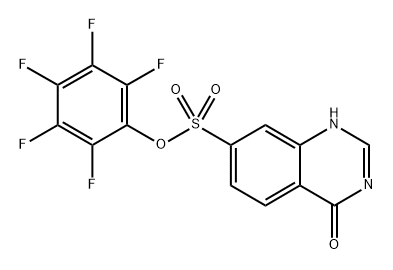 perfluorophenyl 4-hydroxyquinazoline-7-sulfonate Structure