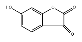 6-Hydroxybenzofuran-2,3-dione 구조식 이미지