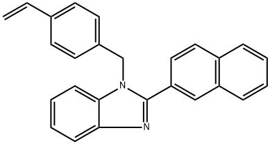 1-[(4-Ethenylphenyl)methyl]-2-(2-naphthalenyl)-1H-benzimidazole Structure