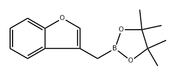 2-(Benzofuran-3-ylmethyl)-4,4,5,5-tetramethyl-1,3,2-dioxaborolane 구조식 이미지