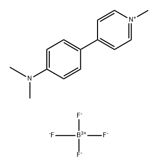 Pyridinium, 4-[4-(dimethylamino)phenyl]-1-methyl-, tetrafluoroborate(1-) (1:1) Structure