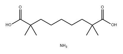 Nonanedioic acid, 2,2,8,8-tetramethyl-, ammonium salt (1:2) Structure