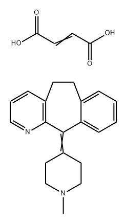 Azatadine 2-butenedioate Structure