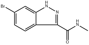 6-Bromo-N-methyl-1H-indazole-3-carboxamide Structure