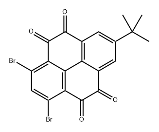 1,3-dibromo-7-tert-butylpyrene-4,5,9,10-tetraone Structure