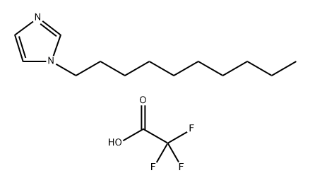 1H-Imidazole, 1-decyl-, 2,2,2-trifluoroacetate (1:1) Structure