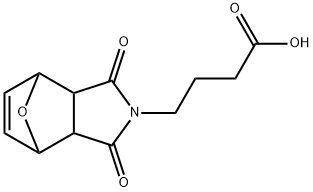 4-(1,3-dioxo-3a,4,7,7a-tetrahydro-4,7-epoxyisoindol-2-yl)butanoic acid Structure