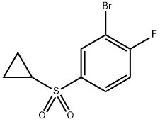 2-bromo-4-(cyclopropylsulfonyl)-1-fluorobenzene Structure