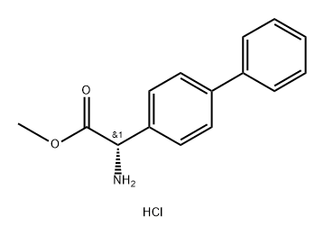 methyl (S)-2-([1,1'-biphenyl]-4-yl)-2-aminoacetate hydrochloride Structure