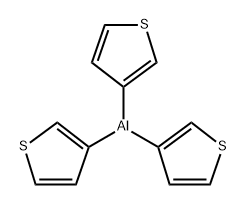 Aluminum, tri-3-thienyl- Structure
