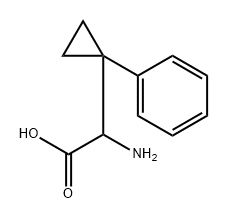 Amino-(1-phenyl-cyclopropyl)-acetic acid Structure