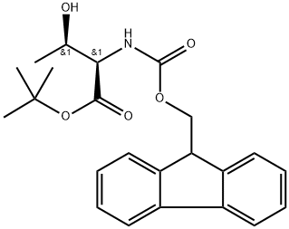 D-Allothreonine, N-[(9H-fluoren-9-ylmethoxy)carbonyl]-, 1,1-dimethylethyl ester Structure