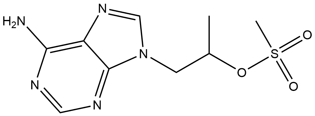 1-(adenin-9-yl)propan-2-yl methanesulfonate Structure