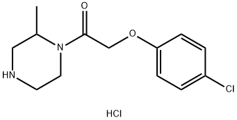 2-(4-Chlorophenoxy)-1-(2-methylpiperazin-1-yl)ethan-1-one hydrochloride Structure