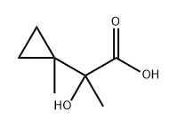 2-hydroxy-2-(1-methylcyclopropyl)propanoic acid 구조식 이미지