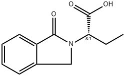 2H-Isoindole-2-acetic acid, α-ethyl-1,3-dihydro-1-oxo-, (αS)- Structure