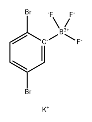 Potassium (2,5-dibromophenyl)trifluoroborate Structure