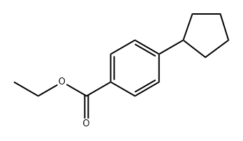 Ethyl 4-cyclopentylbenzoate Structure