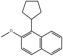 1-Cyclopentyl-2-methoxynaphthalene Structure