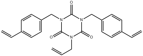 1,3-bis[(4-ethenylphenyl)methyl]-5-(2-propen-1-yl)-1,3,5-t,riazine-2,4,6(1H,3H,5H)trione Structure