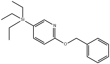 2-(Phenylmethoxy)-5-(triethylsilyl)pyridine Structure