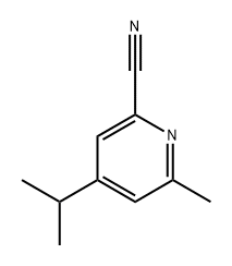 4-isopropyl-6-methylpicolinonitrile Structure