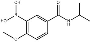 Boronic acid, B-[2-methoxy-5-[[(1-methylethyl)amino]carbonyl]phenyl]- 구조식 이미지