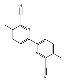 6,6'-dicyano-5,5'-dimethyl-2,2'-bipyridine Structure