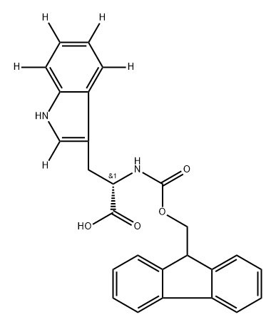 L-TRYPTOPHAN-N-FMOC (INDOLE-D5, 98%) Structure