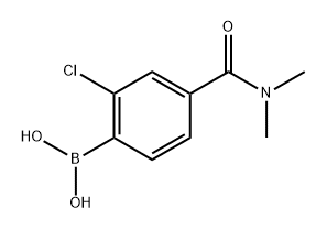 2-Chloro-4-(dimethylcarbamoyl)phenylboronic acid Structure