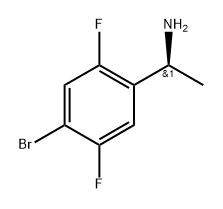Benzenemethanamine, 4-bromo-2,5-difluoro-α-methyl-, (αS)- Structure