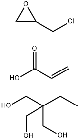 2-Propenoic acid, polymer with (chloromethyl)oxirane and 2-ethyl-2-(hydroxymethyl)-1,3-propanediol Structure
