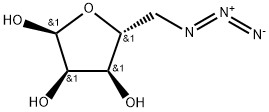 α-D-Ribofuranose, 5-azido-5-deoxy- Structure