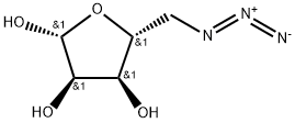 β-D-Ribofuranose, 5-azido-5-deoxy- Structure