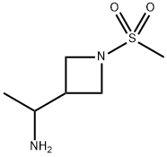 3-Azetidinemethanamine, α-methyl-1-(methylsulfonyl)- 구조식 이미지