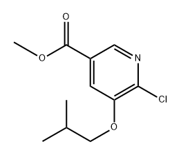 methyl 6-chloro-5-isobutoxynicotinate Structure