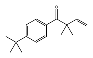 1-[4-(1,1-Dimethylethyl)phenyl]-2,2-dimethyl-3-buten-1-one Structure