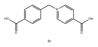 Pyridinium, 4-carboxy-1-[(4-carboxyphenyl)methyl]-, bromide (1:1) 구조식 이미지