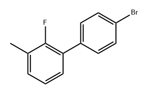 4'-bromo-2-fluoro-3-methyl-1,1'-biphenyl 구조식 이미지