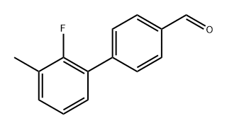 2'-fluoro-3'-methyl-[1,1'-biphenyl]-4-carbaldehyde 구조식 이미지