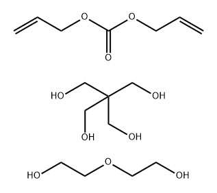 Di-2-propenyl carbonate polymer with 2,2-bis(hydroxymethyl)-1,3-propanediol and 2,2'-oxybis[ethanol] Structure