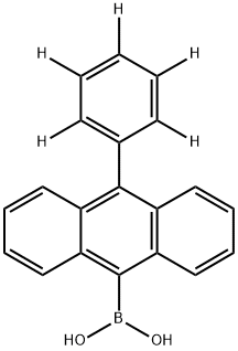 B-[10-(Phenyl-2,3,4,5,6-d5)-9-anthracenyl]boronicacid Structure