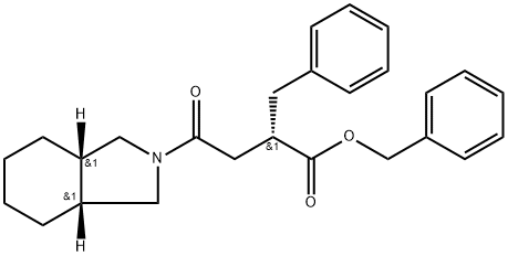 2H-Isoindole-2-butanoic acid, octahydro-γ-oxo-α-(phenylmethyl)-, phenylmethyl ester, (αS,3aR,7aS)- Structure