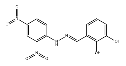 3-[2-(2,4-dinitrophenyl)carbonohydrazonoyl]-1,2-benzenediol Structure