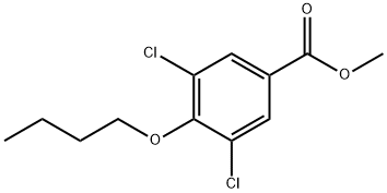 Methyl 4-butoxy-3,5-dichlorobenzoate Structure