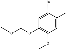 Benzene, 1-bromo-4-methoxy-5-(methoxymethoxy)-2-methyl- 구조식 이미지