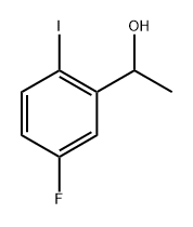 Benzenemethanol, 5-fluoro-2-iodo-α-methyl- Structure