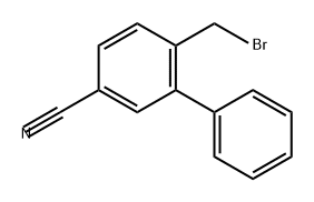 6-(bromomethyl)-[1,1'-biphenyl]-3-carbonitrile Structure