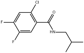 2-Chloro-4,5-difluoro-N-(2-methylpropyl)benzamide Structure