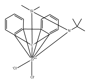 (η(5):η(1)-C13H8SiMe2N(t)Bu)ZrCl2 Structure